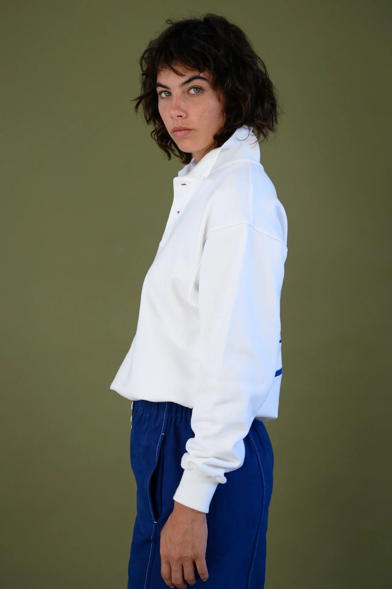 Kennedy - Long Sleeve Polo Sweatshirt by The Boy and I