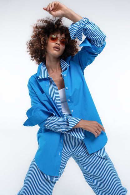 Portside Shirt — Sailor Blue (Cotton)