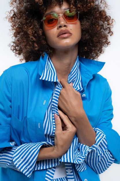 Portside Shirt — Sailor Blue (Cotton)