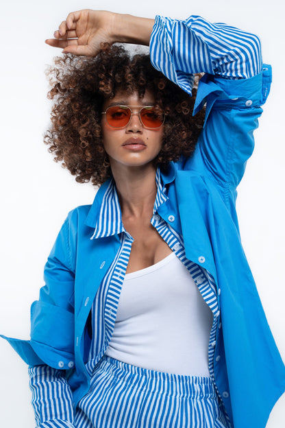 Portside Shirt — Sailor Blue (Cotton)