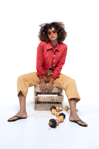 Blaze Button Pants by The Boy and I — Mango