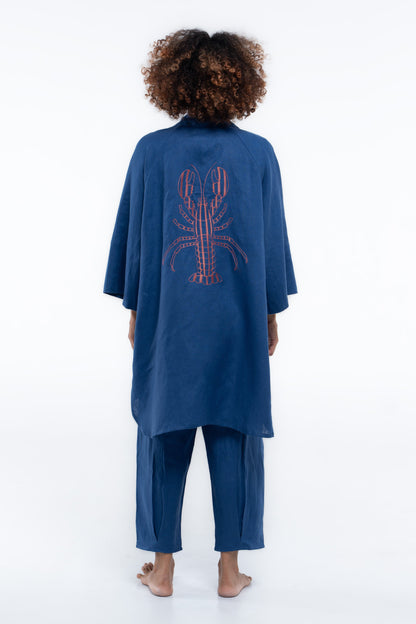 Oceanic Shirt — Cajun Red Lobster (Navy)