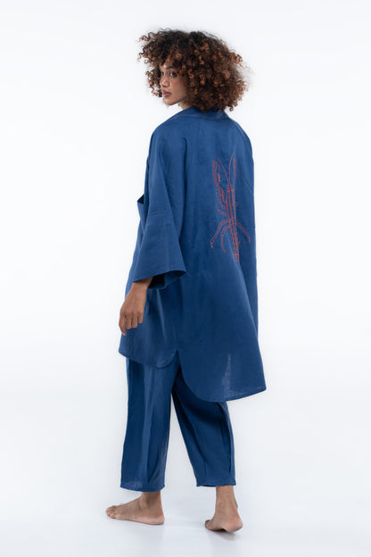 Oceanic Shirt — Cajun Red Lobster (Navy)