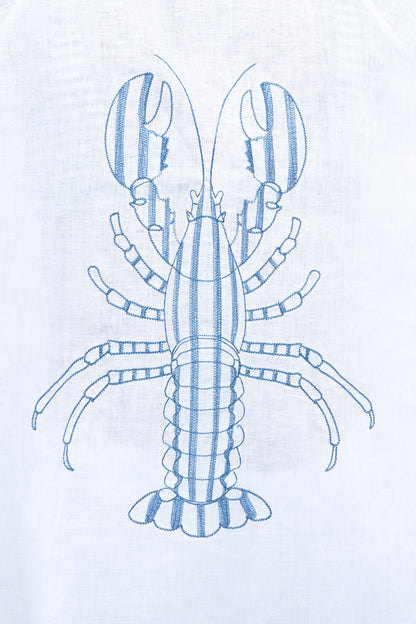 Oceanic Shirt — Sailor Blue Lobster (White)