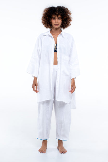 Oceanic Shirt — Sailor Blue Lobster (White)